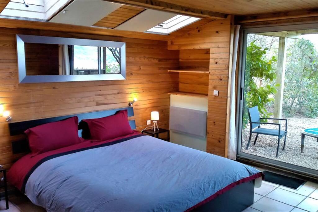 Studio 32M2 - Dans Propriete Avec Vue Imprenable Sur Le Lac Du Salagou Liausson Exteriör bild