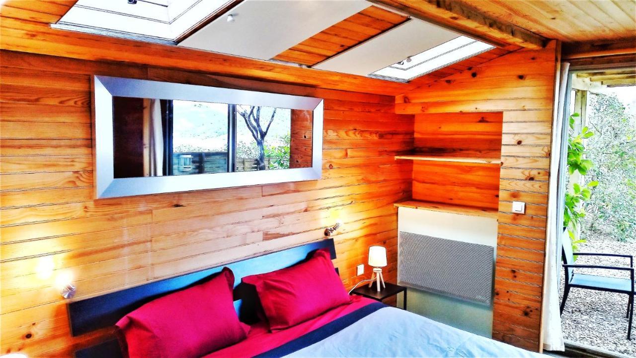 Studio 32M2 - Dans Propriete Avec Vue Imprenable Sur Le Lac Du Salagou Liausson Exteriör bild